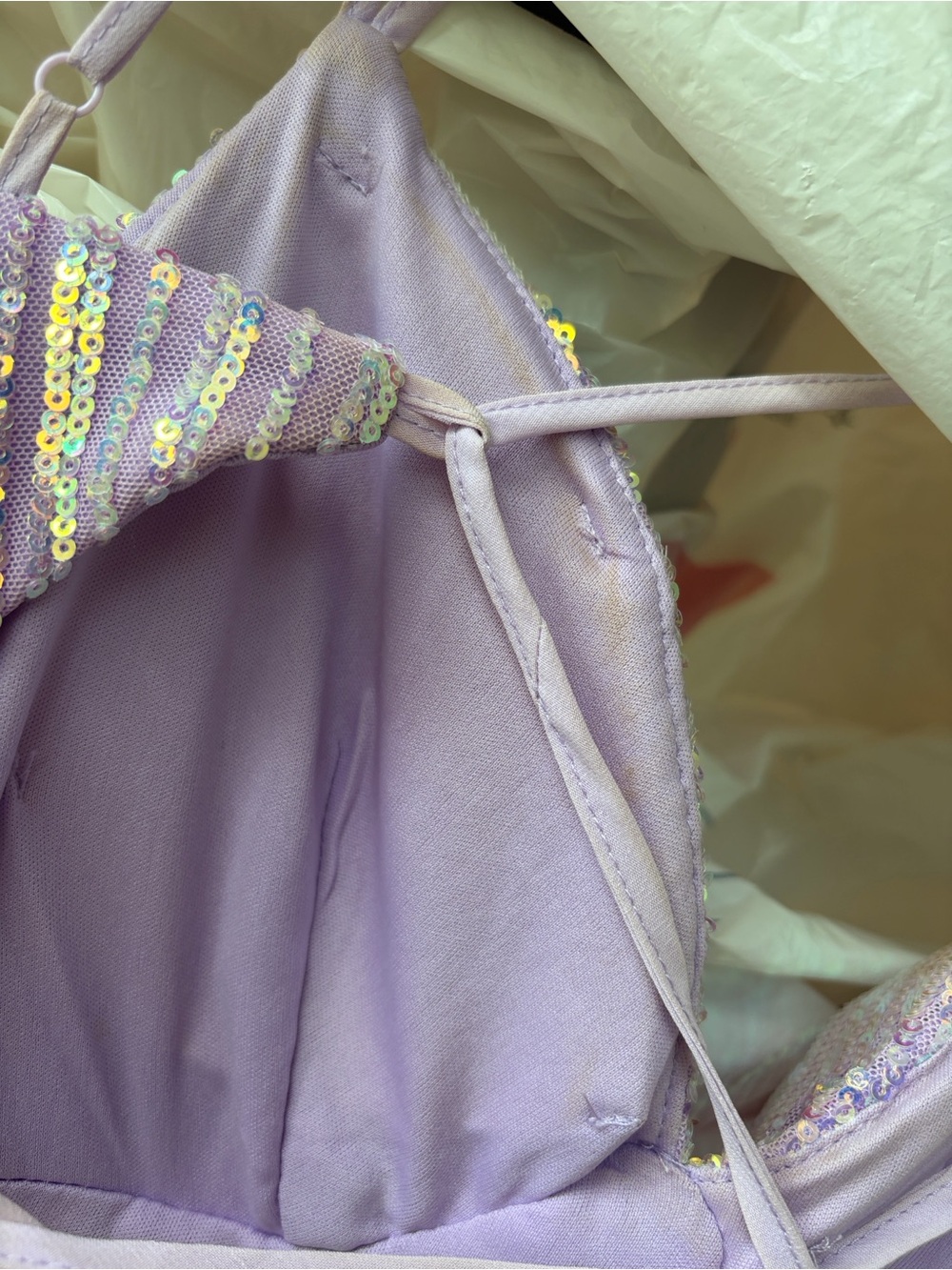 B. Darlin Lavender Sequin Party Dress - Picture 6 of 6